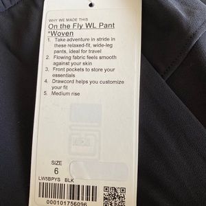 Lululemon On the Fly Wide Leg 31” *woven